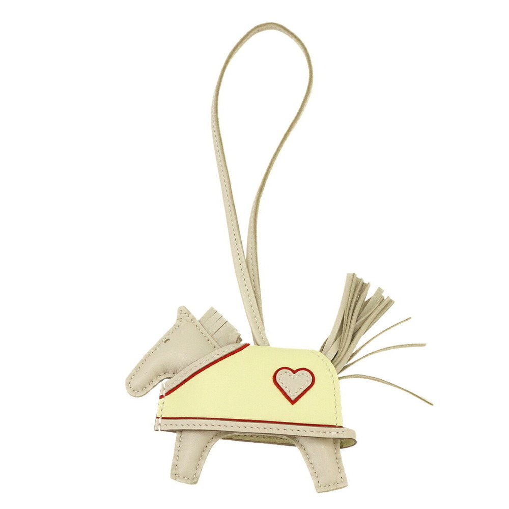 Hermes Rodeo Pegasus PM accessory bag charm in Agneau Milo, Clé Jaune Milton,...